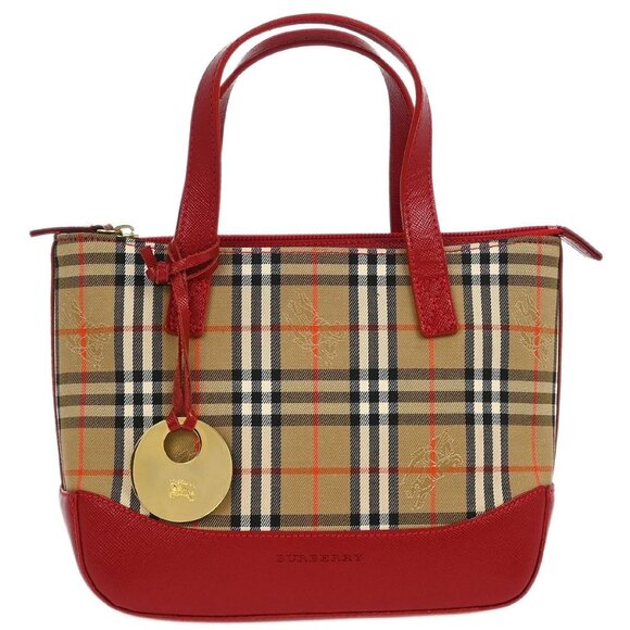 Burberry Beige House Check Tote Handbag - Picture 1 of 11